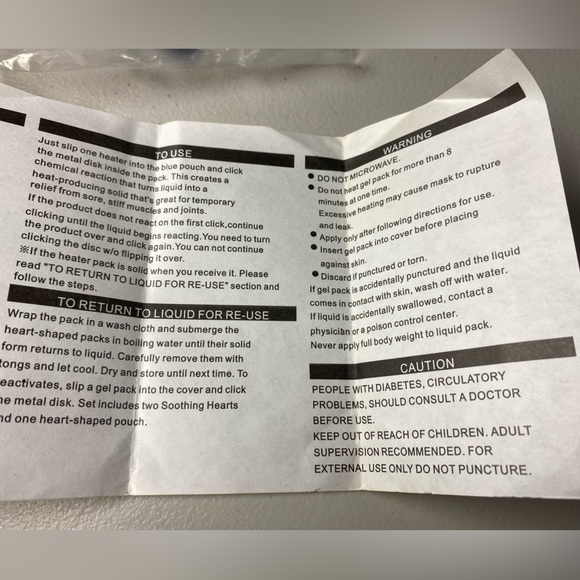 Avon Wellness Soothing Hearts Hot/Cold Compress Set - Picture 7 of 7